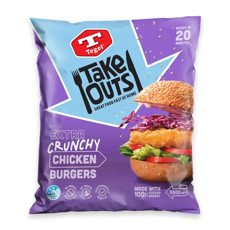 Take Outs Extra Crunchy Chicken Burgers