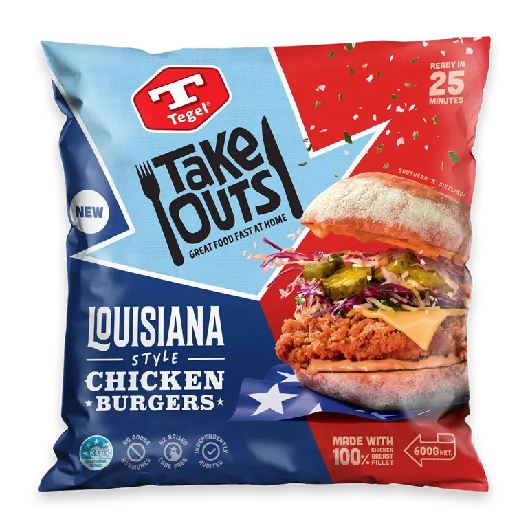 Take Outs Louisiana Style Chicken Burgers