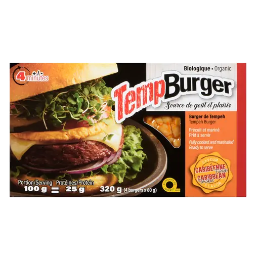 Temp Burger Organic Cooked & Marinated Caribbean Smoked 320 g