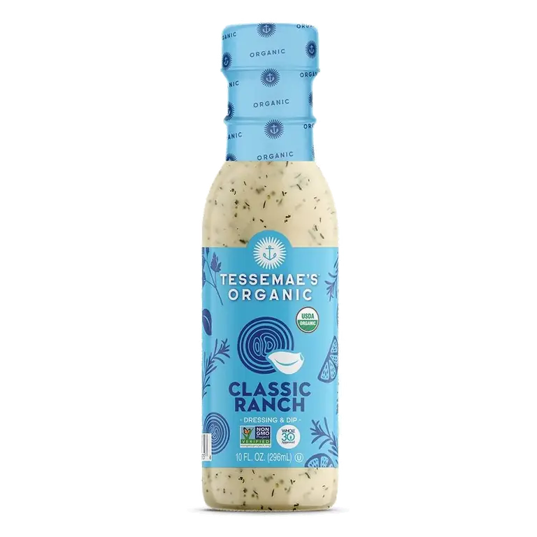 Tessemae's Organic Gluten Free Classic Ranch Dressing, 10 fl oz