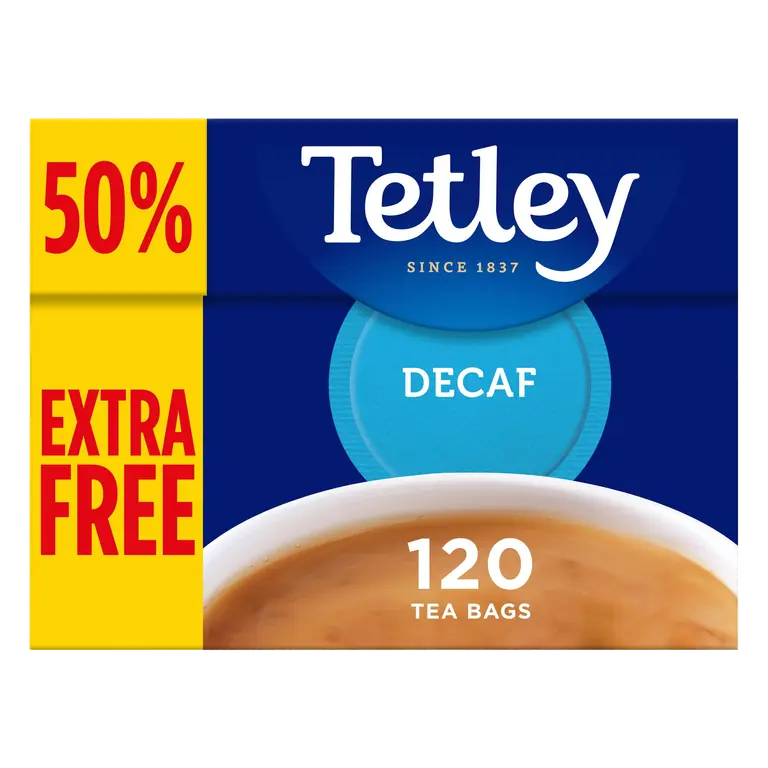 Tetley Decaf 120 Tea Bags 375g