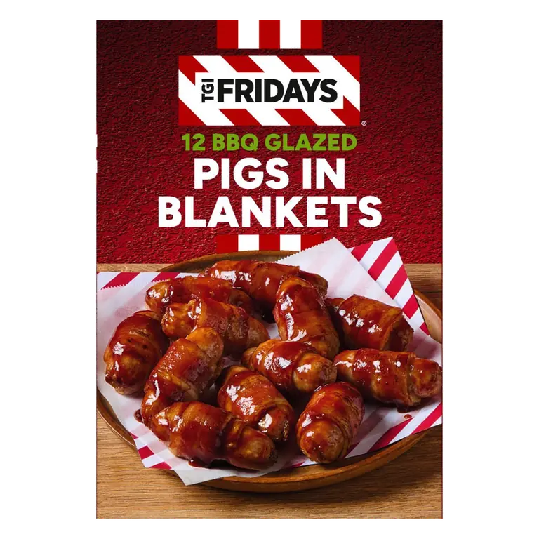 TGI Fridays 12 BBQ Glazed Pigs in Blankets 312g
