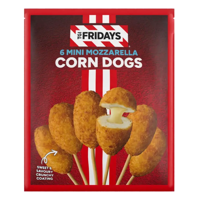 TGI Fridays 6 Mini Mozzarella Corn Dogs 240g