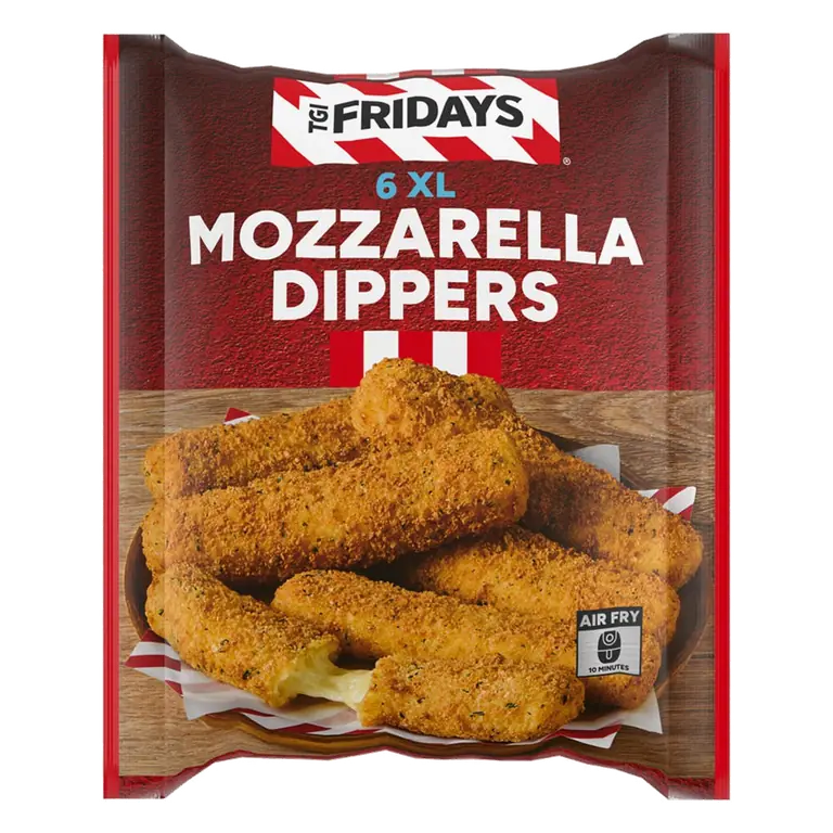 TGI Fridays 6 XL Mozzarella Dippers 294g