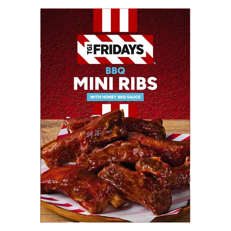 TGI Fridays BBQ Mini Ribs with Honey BBQ Sauce 420g