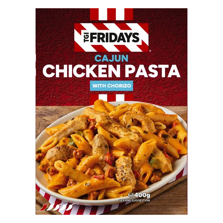 TGI Fridays Cajun Chicken Pasta with Chorizo 400g