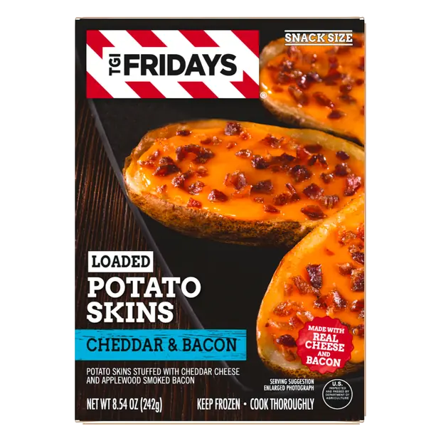 Cheddar & Bacon Loaded Potato Skins Frozen