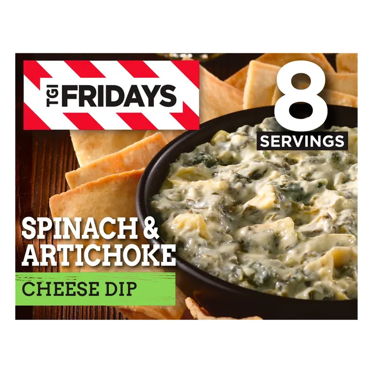 Cheese Dip Spinach & Artichokes Blended with Parmesan, Mozzarella and Neufchatel Cheeses