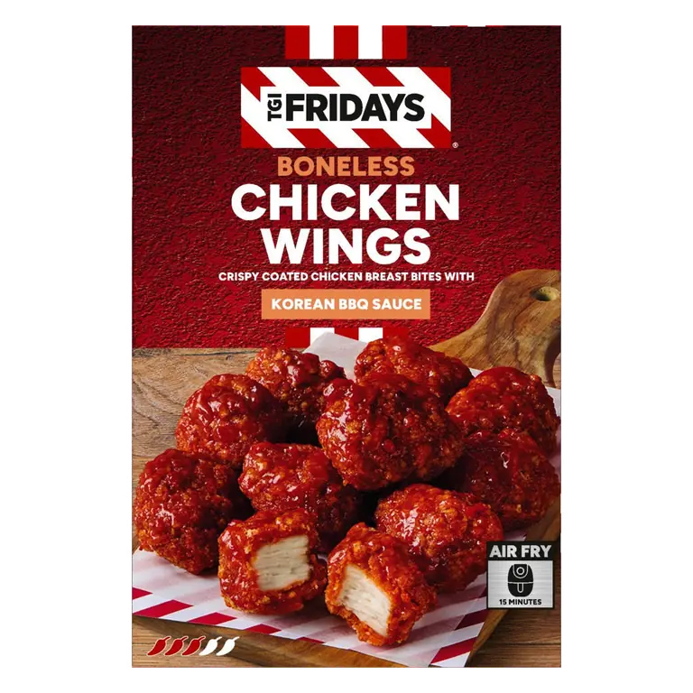 TGI Fridays Korean BBQ Crispy Coated Boneless Chicken Wings 400g