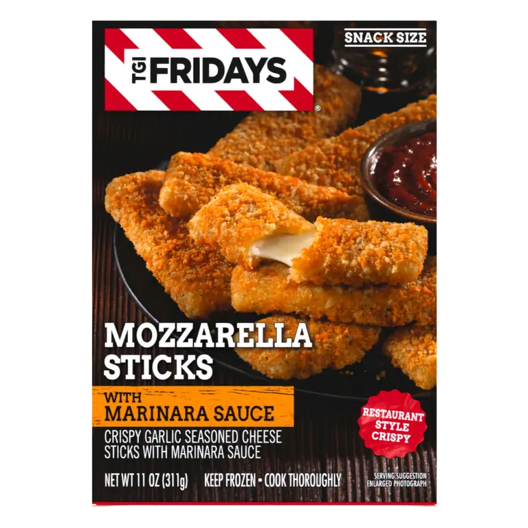 Mozzarella Crispy Garlic Seasoned Cheese Sticks with Marinara Sauce
