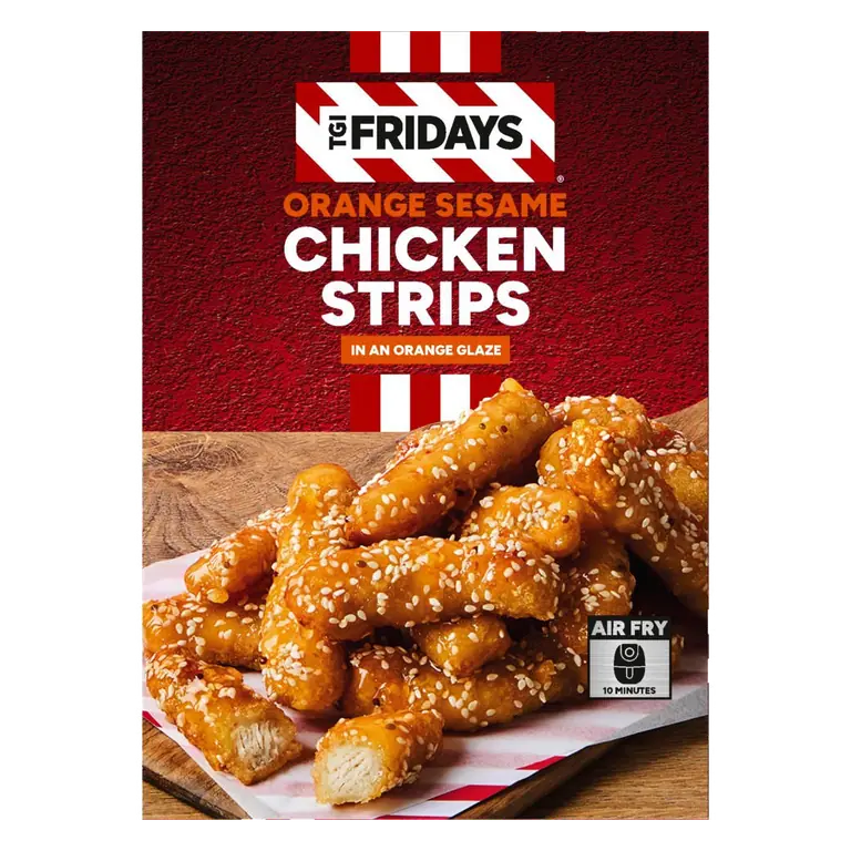 TGI Fridays Orange Sesame Chicken Strips in an Orange Glaze 480g