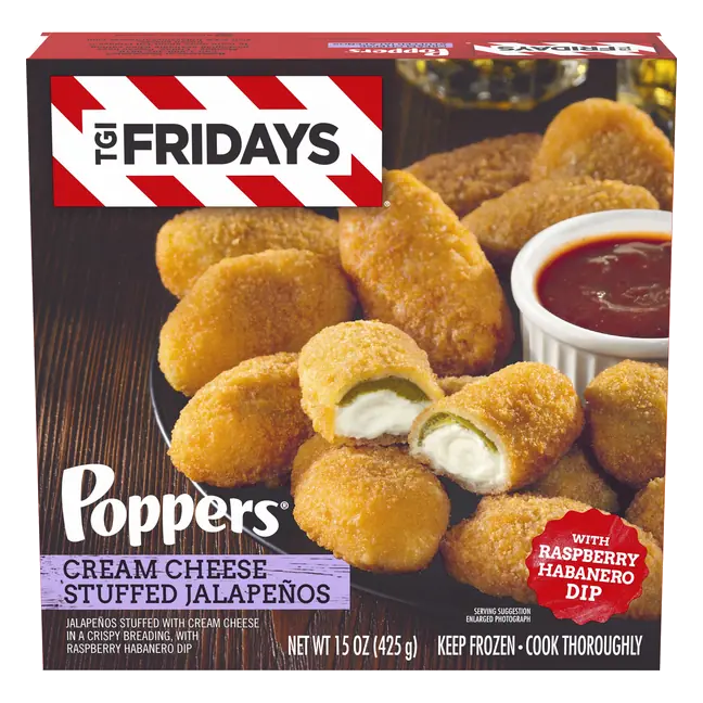 Poppers Cream Cheese Stuffed Jalapenos w/Habanero Dip Frozen