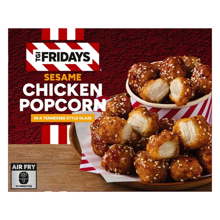 TGI Fridays Sesame Chicken Popcorn in a Tennessee Style Glaze 330g