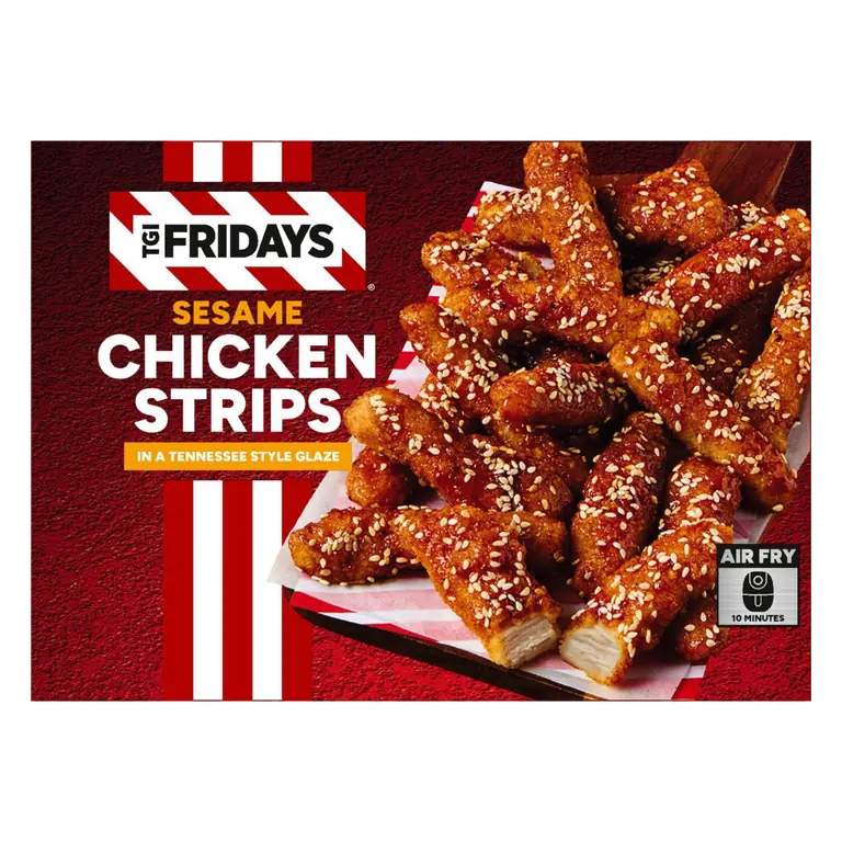 TGI Fridays Sesame Chicken Strips in a Tennessee Style Glaze 480g