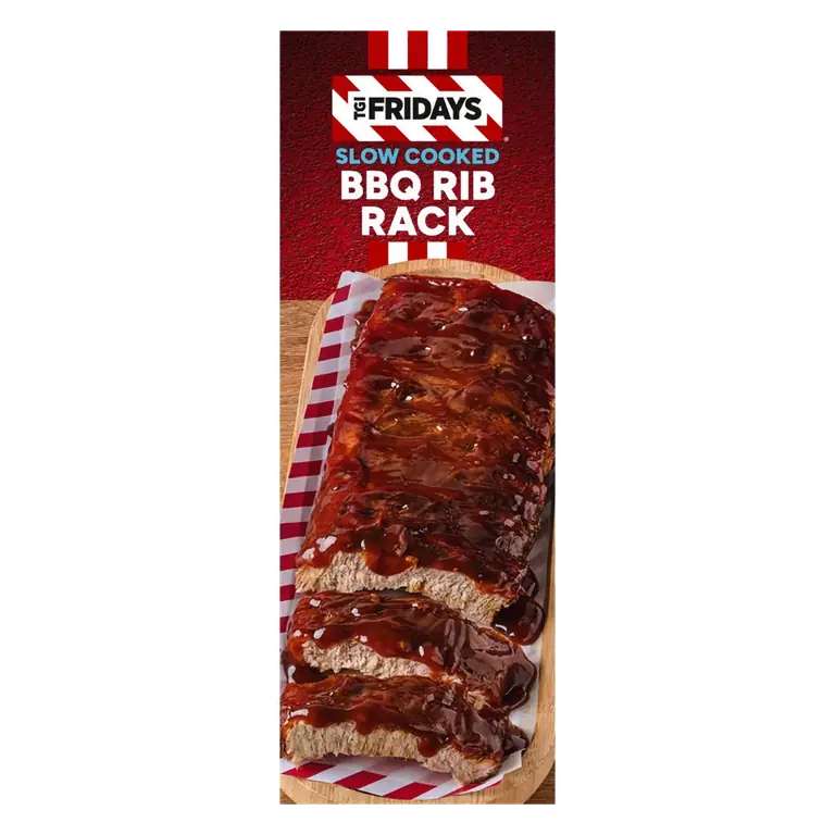 TGI Fridays Slow Cooked BBQ Rib Rack 600g