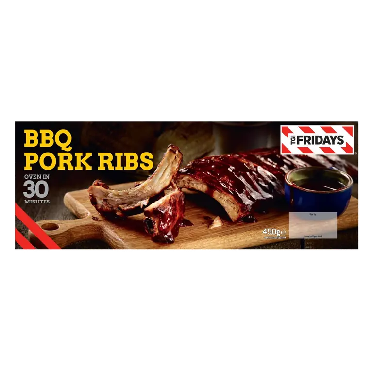 Smoked Rack Of Pork Ribs With Tennesee Bourbon BBQ Sauce 450g