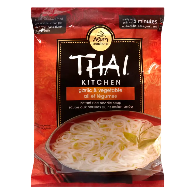 Gluten-Free Instant Rice Noodles Soup Garlic And Vegetable 45 g