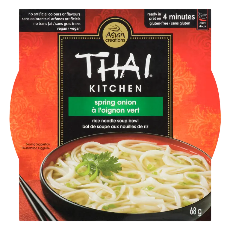 Vegan Rice Noodle Soup Bowl Spring Onion 68 g