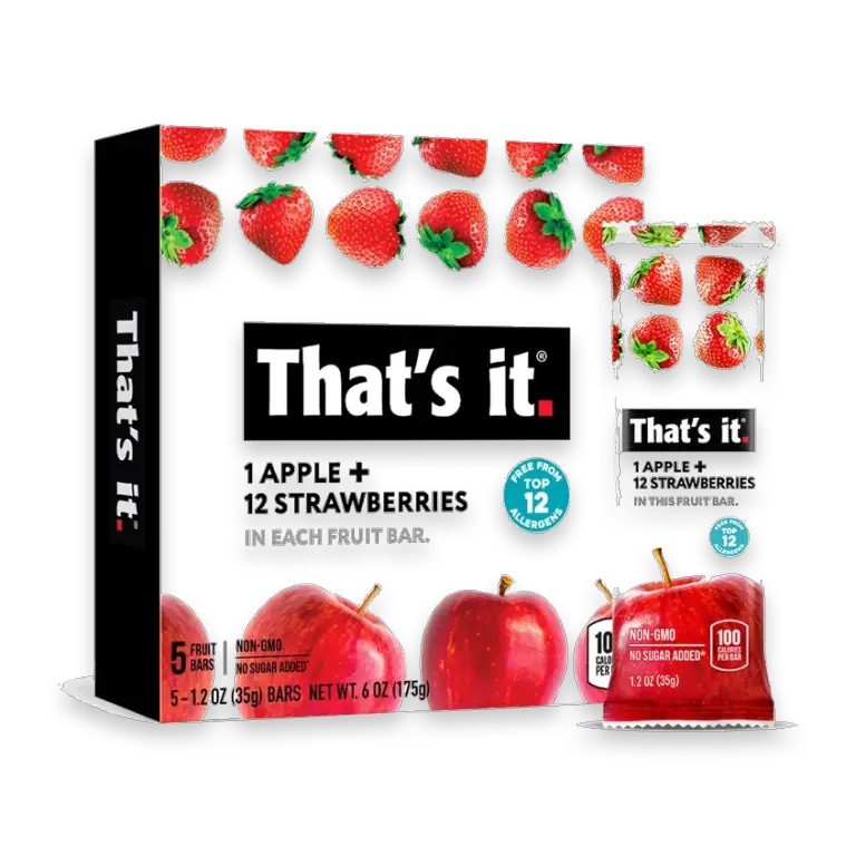 Apple and Strawberry Fruit Bars