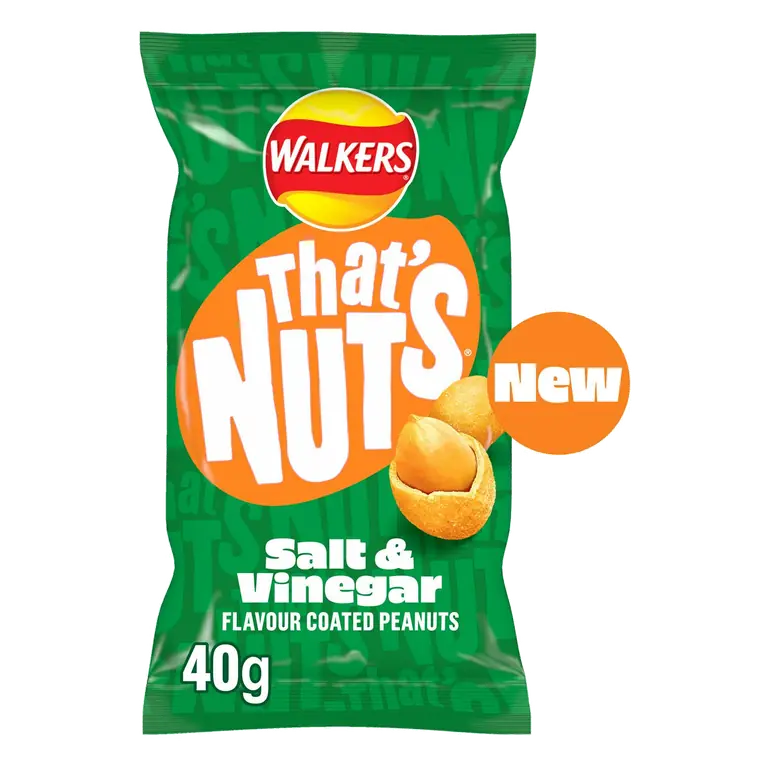 Walkers Salt & Vinegar Coated Peanuts Grab Bag 40g