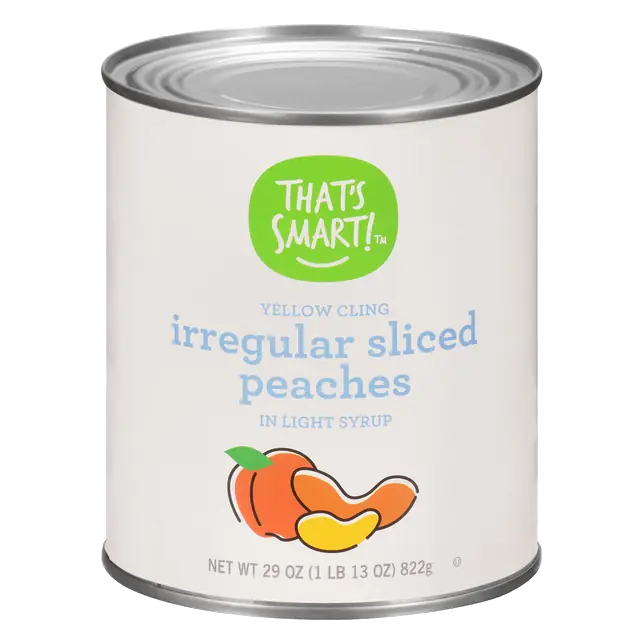That's Smart! Yellow Cling Irregular Sliced Peaches in Light Syrup 29 oz