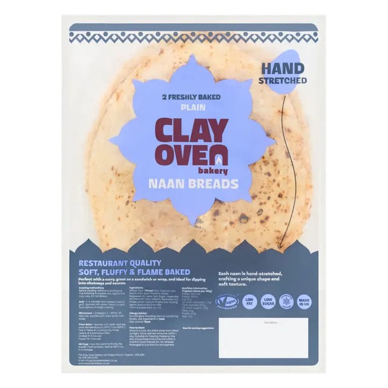 Plain Naan Bread 2 pack