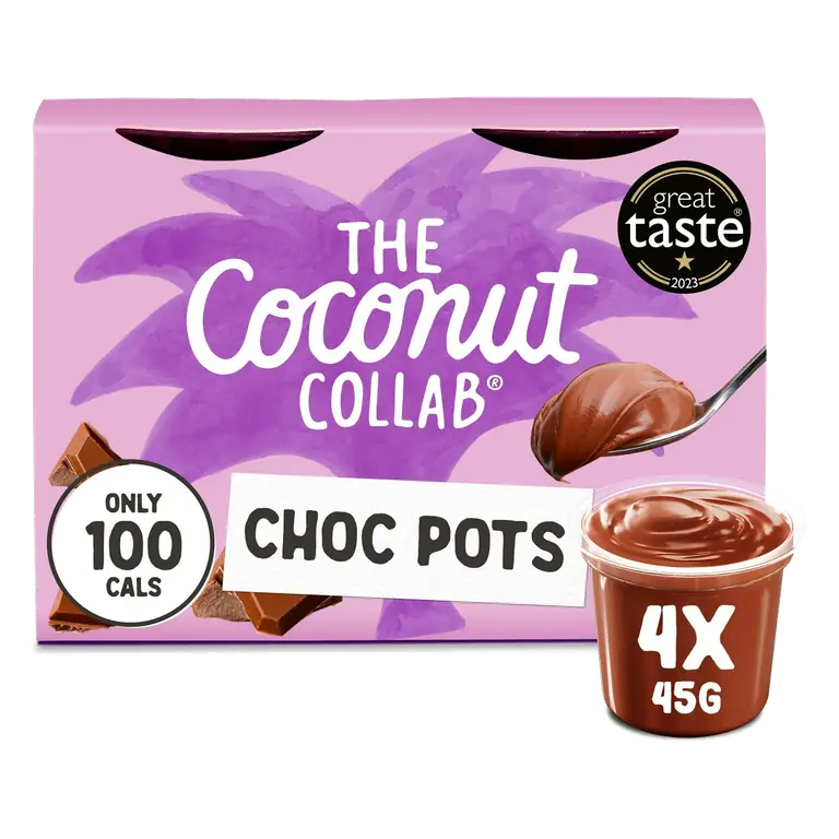 The Coconut Collab Choc Pots chocolate dessert 4x45g