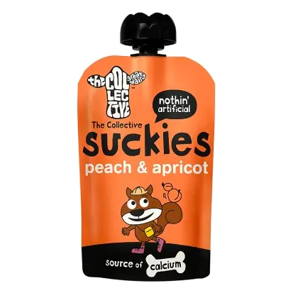 The Collective Peach & Apricot Suckies Kids Yogurts