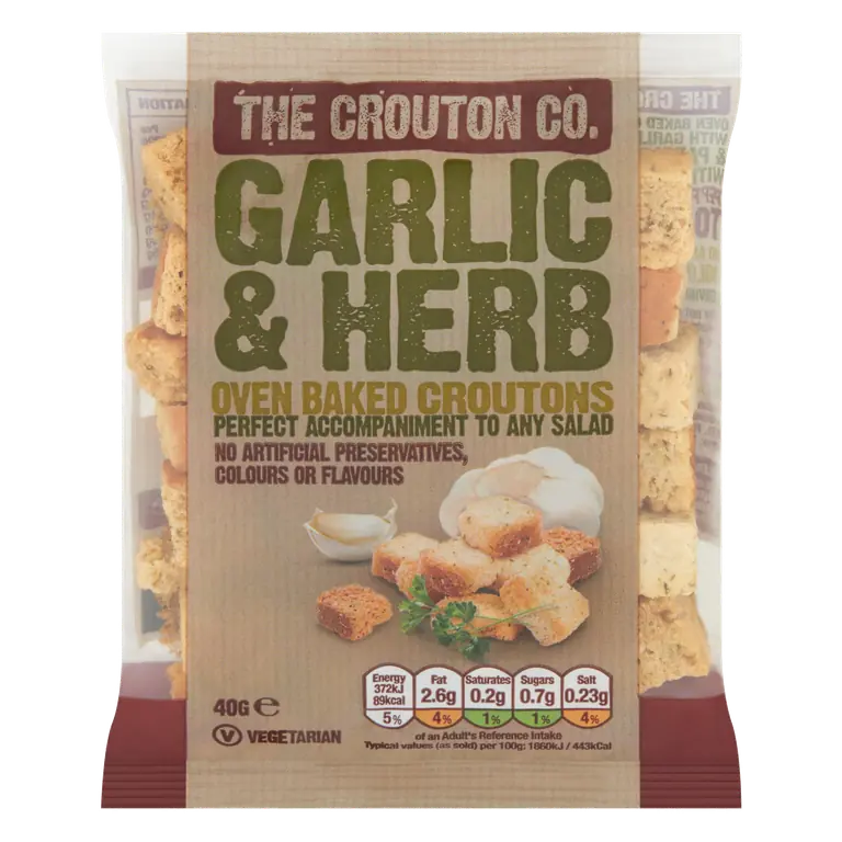 The Crouton Co. Garlic & Herb Oven Baked Croutons 40g