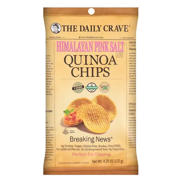 Himalayan Pink Salt Flavored Quinoa Chips
