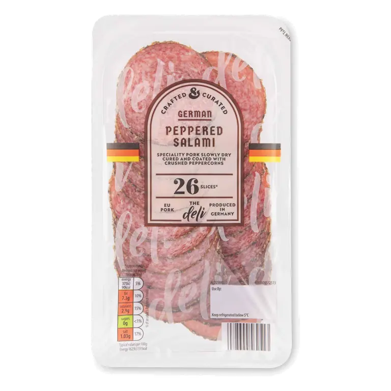 German Peppered Salami 26 Slices