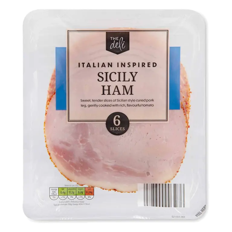 Italian Inspired Sicilian Ham 6 Slices