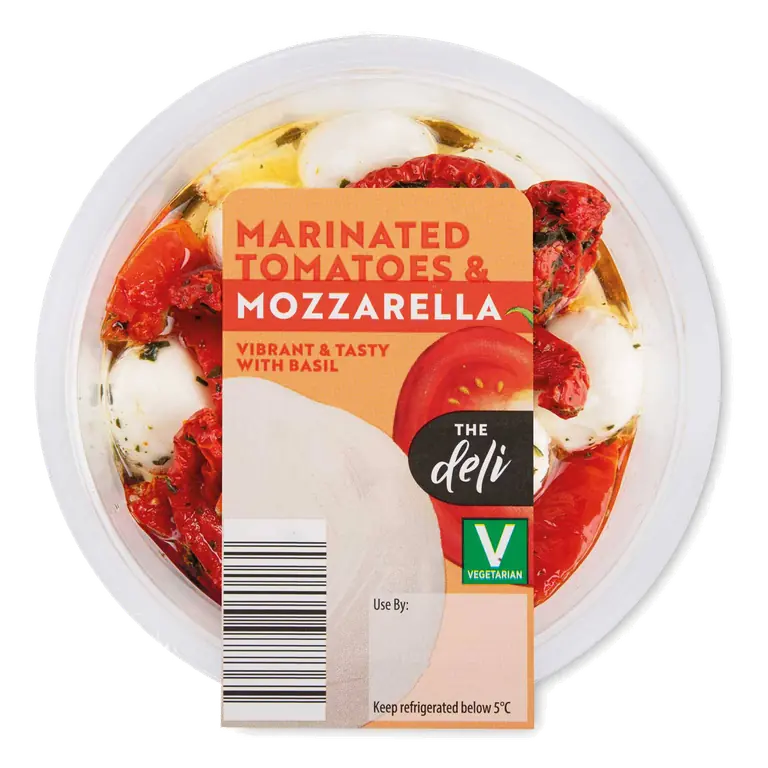 Marinated Tomatoes & Mozzarella Cheese