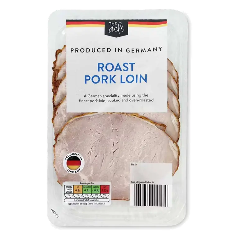 Roast Peppered Pork Loin Slices