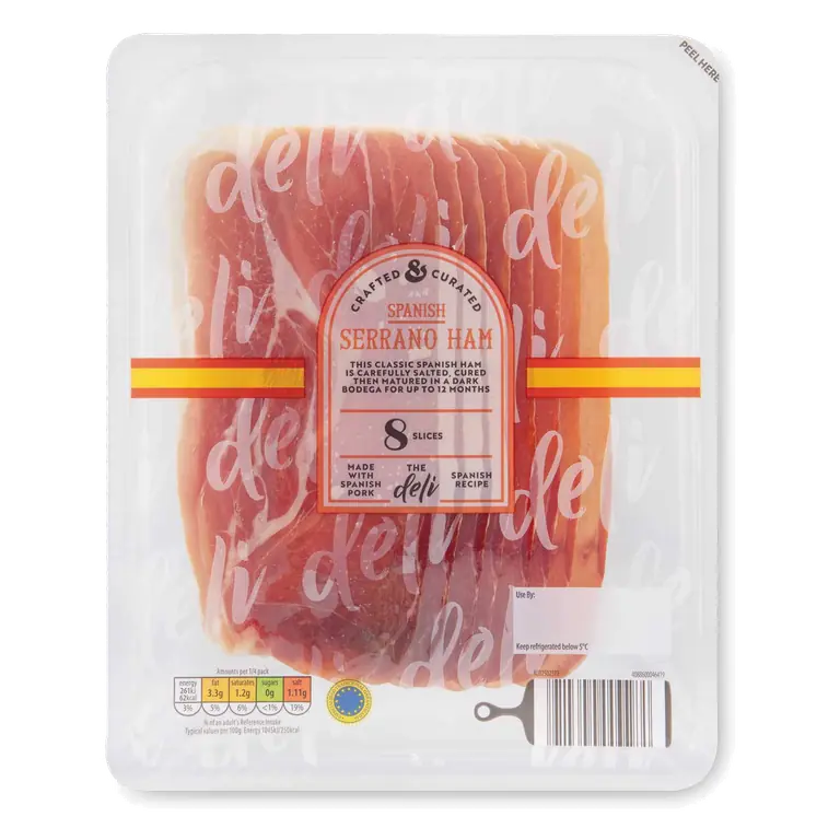 Spanish Serrano Ham 8 Slices