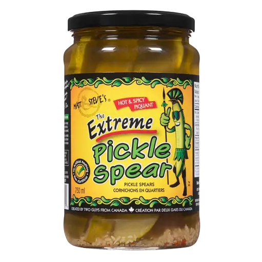 Matt & Steve's The Extreme Pickles Spears Hot And Spicy 750 ml
