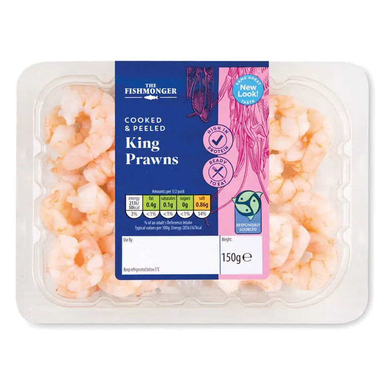 Cooked & Peeled King Prawns