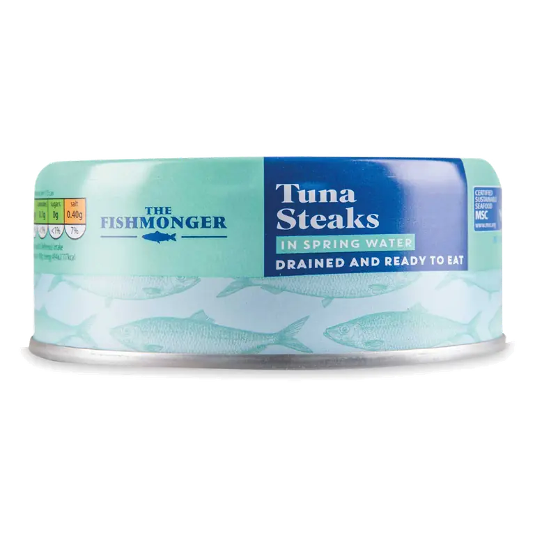 Drained & Ready to Eat Tuna Steaks in Water