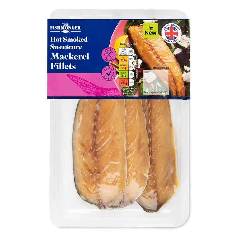 Hot Smoked Sweetcure Mackerel Fillets