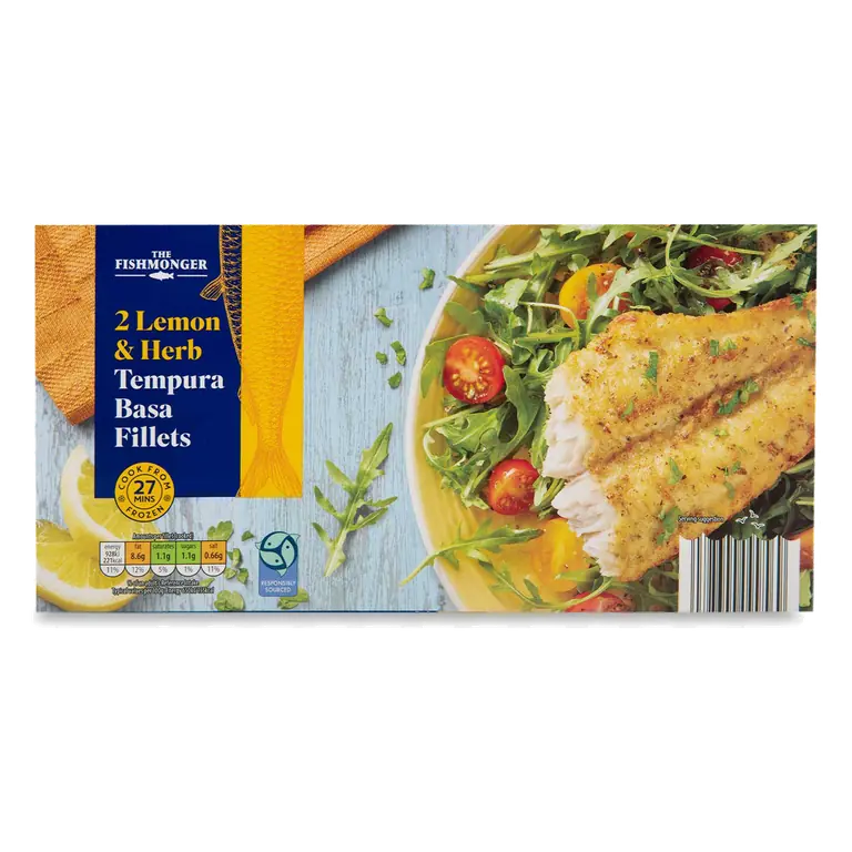 Lemon & Herb Tempura Basa Fillets 2 Pack