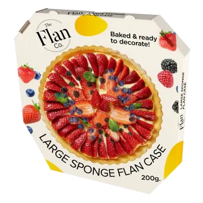 Large Sponge Flan Case