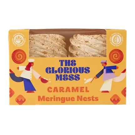 Caramel Meringue Nests