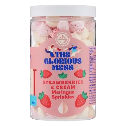Strawberries & Cream Meringue Sprinkles