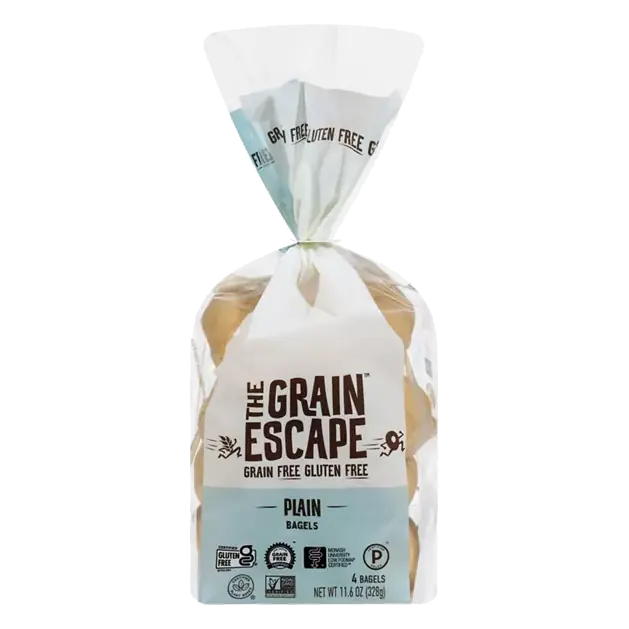 Grain Free Gluten Free Plain Bagels