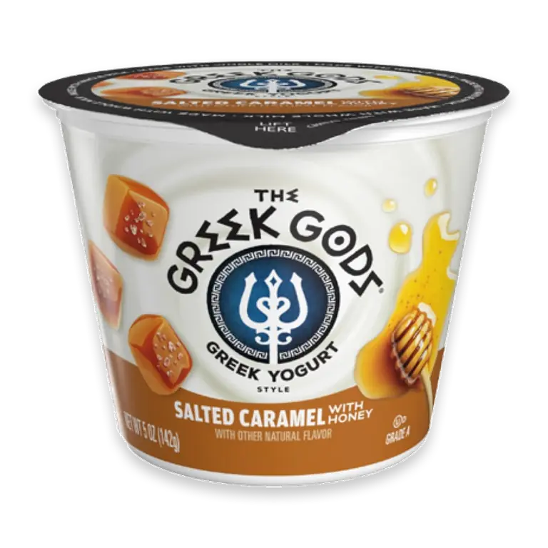 Salted Caramel with Honey Greek Style Yogurt Cup