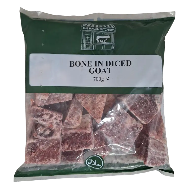 The Halal Butchery Bone in Diced Goat 700g