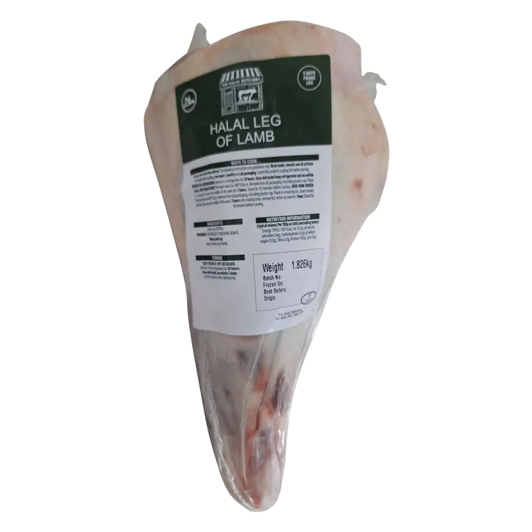 The Halal Butchery Halal Leg of Lamb 1.826kg