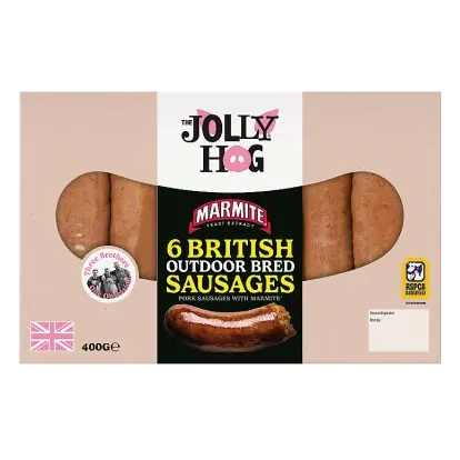 6 British Marmite Sausages