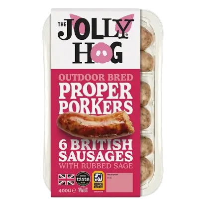 6 Proper Porkers Sausages