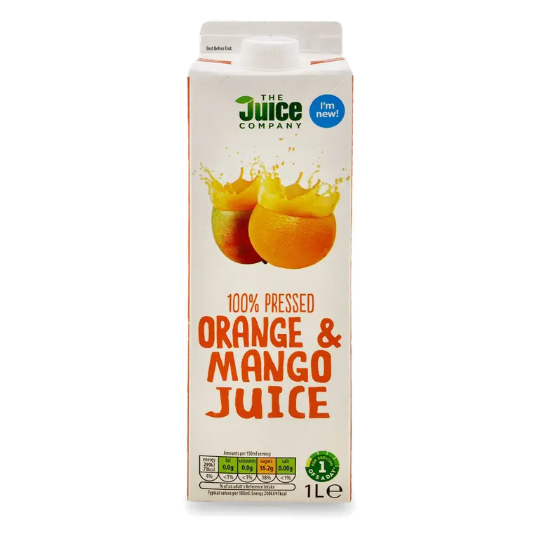 100% Pressed Orange & Mango Juice